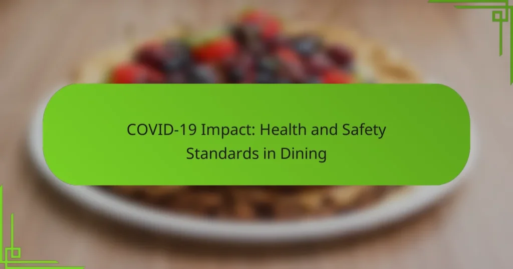 COVID-19 Impact: Health and Safety Standards in Dining