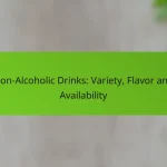 Non-Alcoholic Drinks: Variety, Flavor and Availability