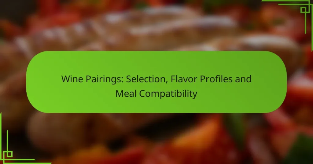 Wine Pairings: Selection, Flavor Profiles and Meal Compatibility